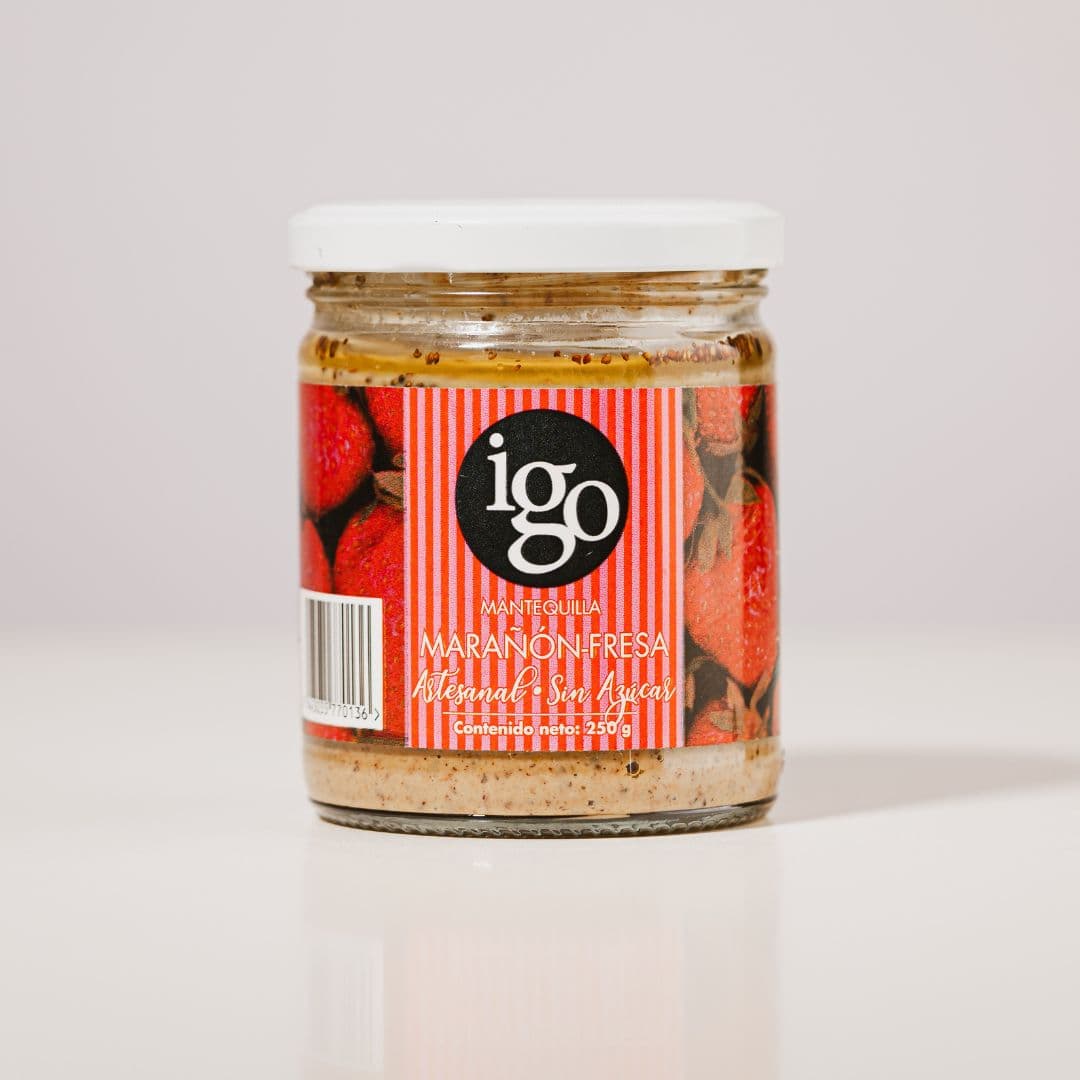 Mantequilla de Marañón Fresa IGO